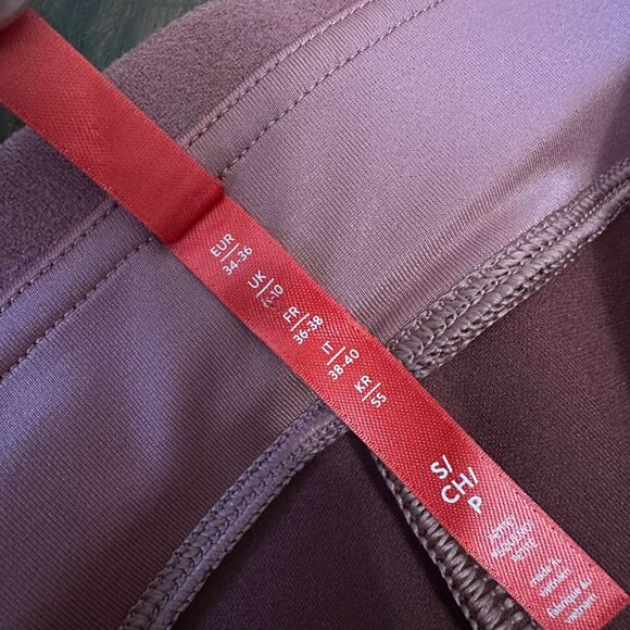 SPANX Faux Suede Leggings Rich Rose High Rise Activewear - Picture 8 of 13